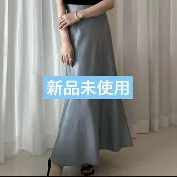anuans 샤이니 새틴 내로우 스커트