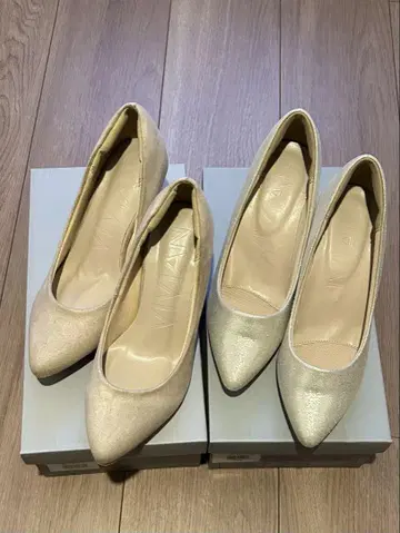 비비안 컬렉션 펌프스 베이지 2족 세트