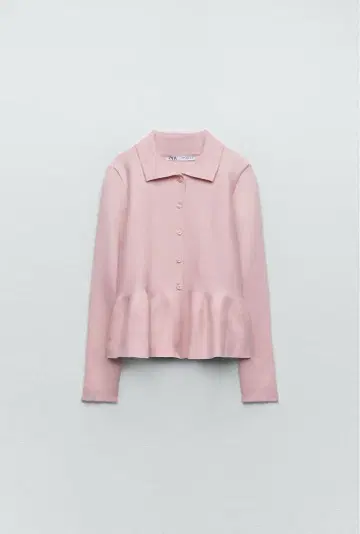 ZARA 니트 페플럼 가디건