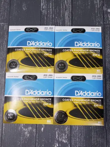 새상품 D'Addario 다다리오 어쿠스틱 기타 줄 EXP16 4개
