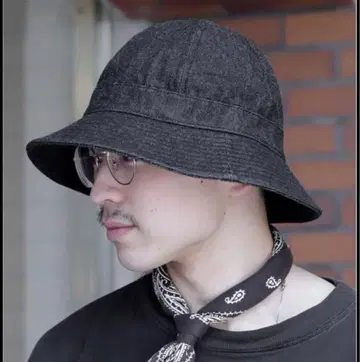 L'ECHOPPE LE BLACK DENIM HAT
