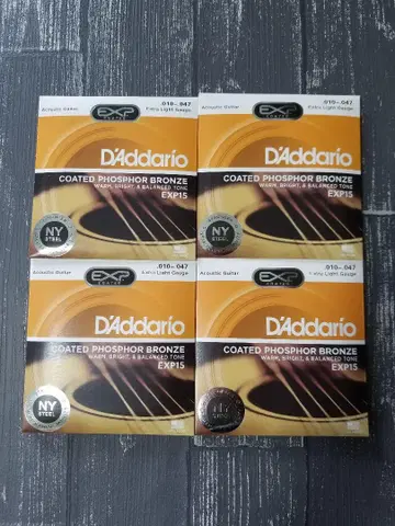 새상품 Addario 다다리오 어쿠스틱 기타 줄 EXP15 4개