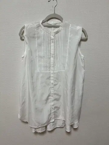 슬리브리스 블라우스