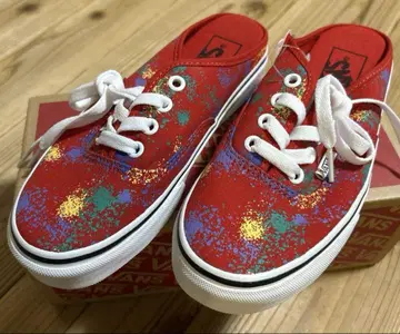 VANS 레드 멀티컬러 스니커즈 22.0