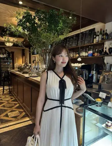 미사용 새상품 Her lip to 바이컬러 롱 원피스