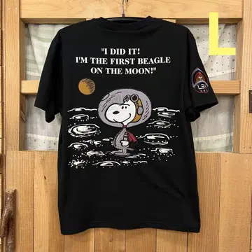 새상품 SNOOPY 스누피 자수 반팔 티셔츠(L)