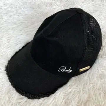 레이디 캡 프리 사이즈 블랙 로고 자수 모자 717