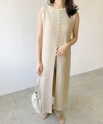 Lian 자카드 니트 베스트