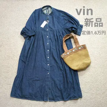 새상품 vin 스콧 클럽 야마다야 데님 원피스 넉넉한 스타일