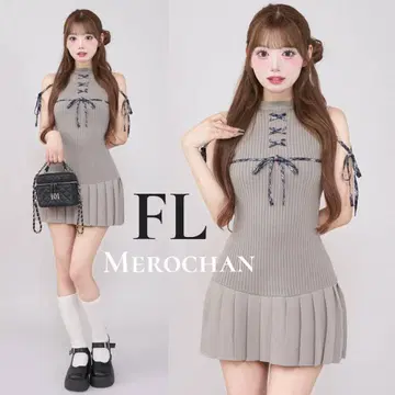 다리치 도킹 레이스업 미니 원피스 FL