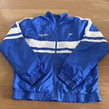 SPEEDO 나일론 자켓 파랑 스트라이프