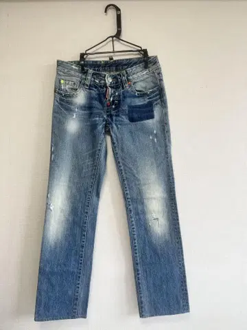 Dsquared2 데미지 가공 블루 데님 팬츠