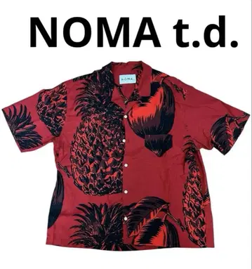 NOMA t.d. 오픈 카라 셔츠 반팔 패턴 셔츠 오픈 카라