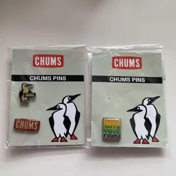 CHUMS 참스 핀즈 핀 배지 3종