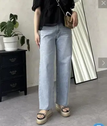 프로즈베르 스트레치 슬림 스트레이트 데님