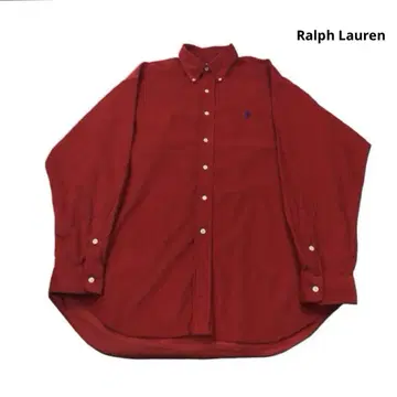 Ralph Lauren 긴팔 셔츠 코듀로이 빨간색 랄프 로렌 L