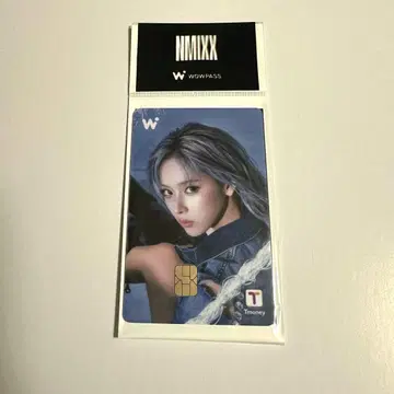 wowpass nmixx 지우 Tmoney 와오패스 미개봉 새상품