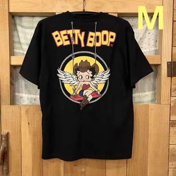 새상품 Betty boop 베티 자수 반팔 티셔츠(M)