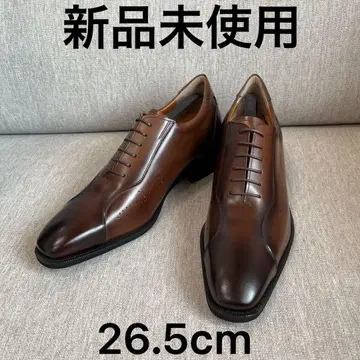 [미사용 새상품] 가죽 신발 브라운 26.5cm