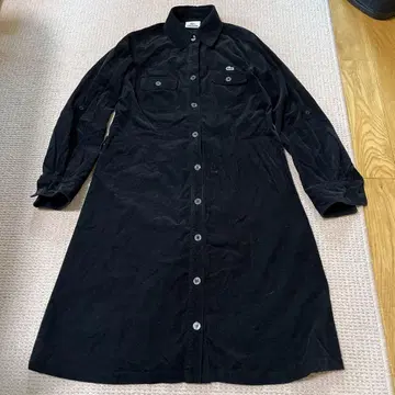 LACOSTE 블랙 셔츠 원피스