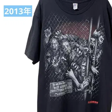 워킹 데드 감옥 좀비 티셔츠 2013년 L