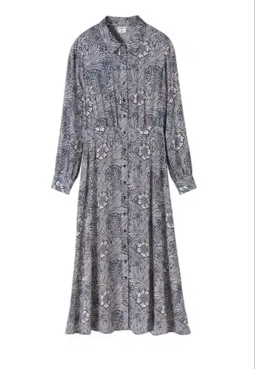 H&M 윌리엄 모리스 셔츠 롱 원피스 꽃무늬 32