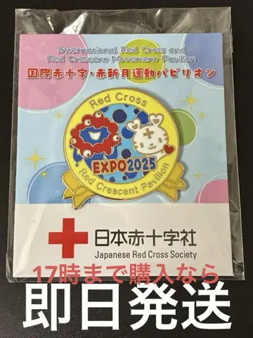 EXPO2025 적십자 핀 배지