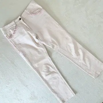 앤틱 바틱 스트레치 컬러 스키니 팬츠 핑크 계열 XS 사이즈