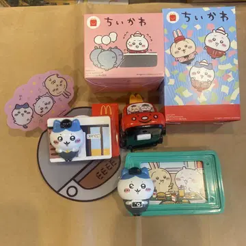 치이카와 (먼작귀) 하치와레 맥도날드 콜라보 굿즈 3종과 쿠라스시 증정