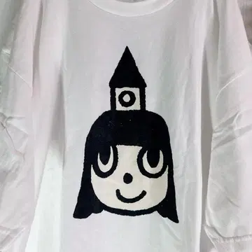 나라 미치 이치코 시계 티셔츠 XL 화이트 남녀 공용