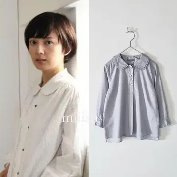 마가렛 호웰 코튼 둥근 카라 더블 칼라 셔츠 3만