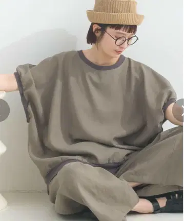 lupilien 루피리안 린넨 같은 원단 돌먼 풀오버 블라우스