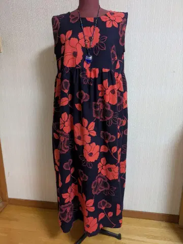 유카타 리메이크 원피스 개더 원피스 길이 115