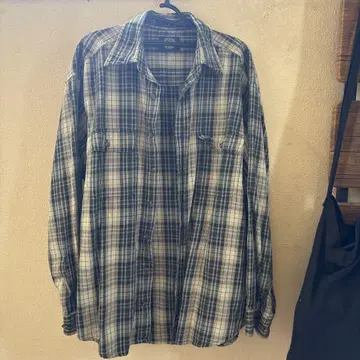 DOCKERS 체크 무늬 긴팔 플란넬 셔츠 M