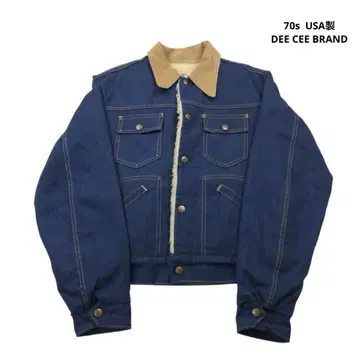 70년대 USA제 DEE CEE BRAND 데님 자켓 보아 안감 36