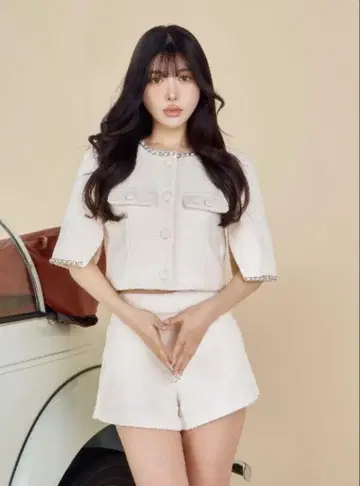 darich 다리치 체인 트위드 셋업 M