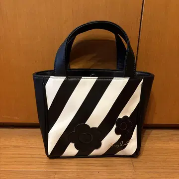 Mary Quant 스트라이프 미니 토트백