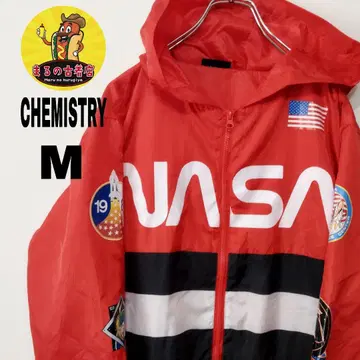 usa 구제 의류 CHEMISTRY 나일론 자켓 M 레드