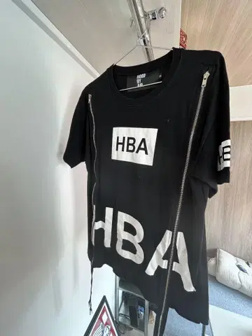 HOOD BY AIR 블랙 티셔츠 HBA OPIUM