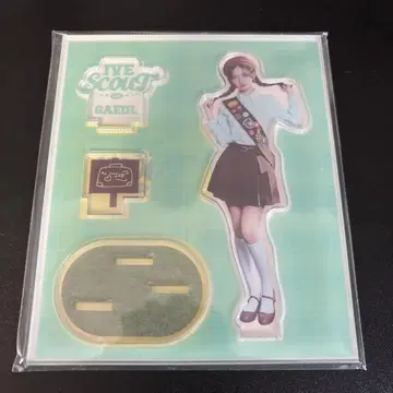 IVE 가울 SCOUT 서울 네이비 아크릴 스탠드 트레이딩 카드 포함