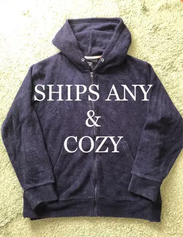 SHIPS ANY&COZY 파일 네이비 후드티 M 사이즈