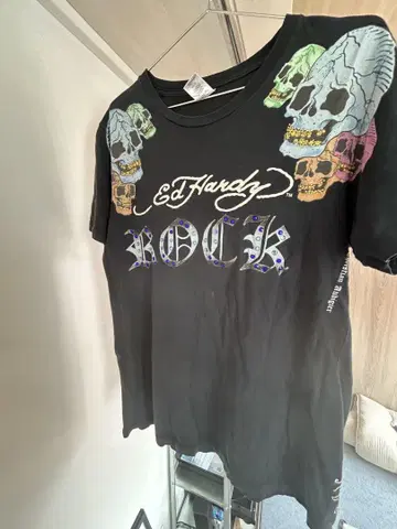 Ed Hardy 스컬 티셔츠 M 블랙