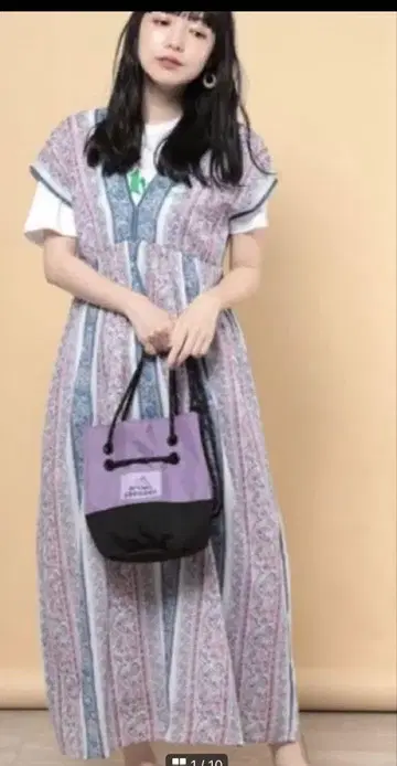 프릭스스토어 FREAK'S STORE 패널 프린트 롱 원피스