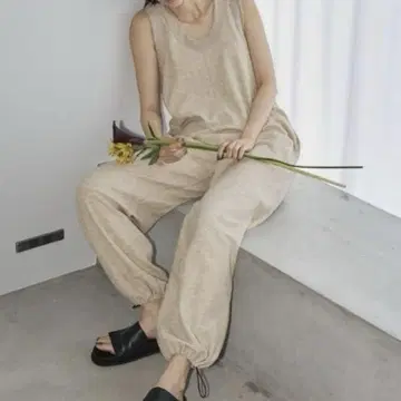TODAYFUL 코튼 린넨 러프 콤비네존 올인원 살로펫
