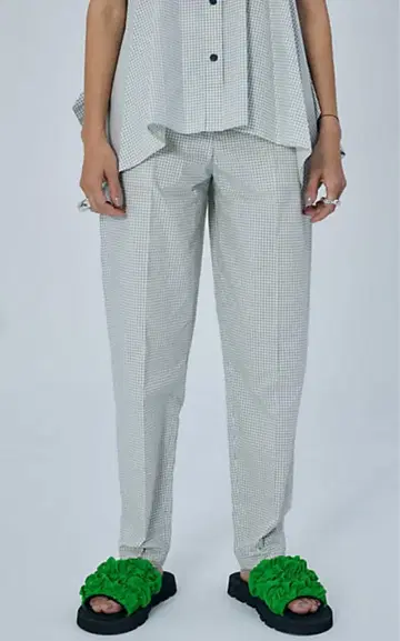 엔폴드 washable-egg-pants 체크 38