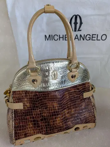 MICHELANGELO 크로커다일 스타일 숄더백
