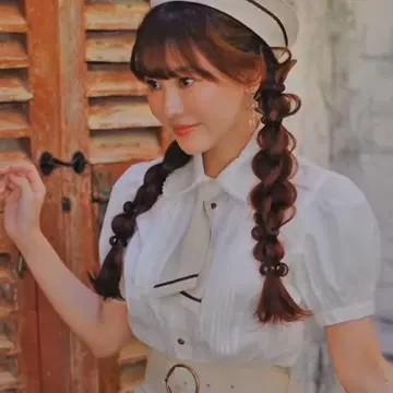 시마무라 마린 아카데미아 블라우스 (쿠라로리 쿠루미) LL 화이트