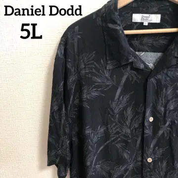 다니엘 도드 (Daniel Dodd) 알로하 셔츠 블랙 5L 남성용