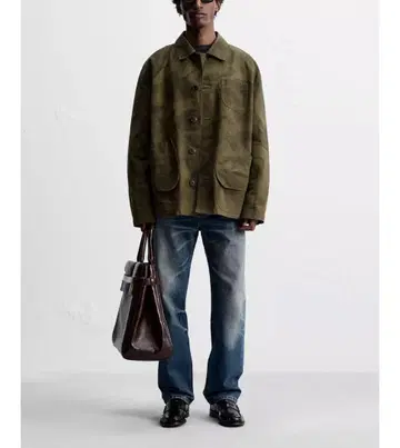 ZARA 밀리터리 유즈드 자켓 커버올 L 사이즈