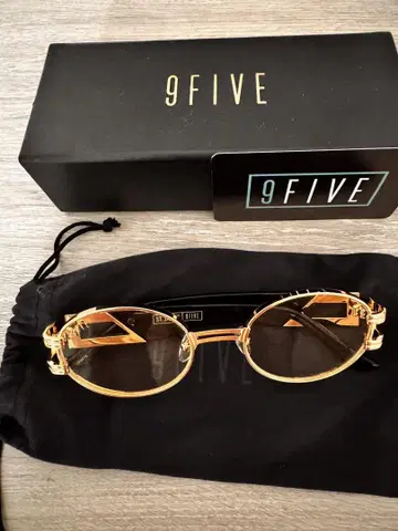 9FIVE ST.JAMES 골드 안경